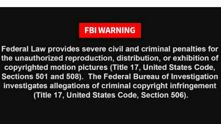 fbi warning究竟在警告什么